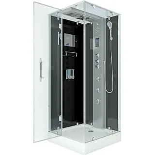 AcquaVapore Duschkabine Komplettdusche Fertigdusche Dusche 80x80 cm ohne 2K Scheiben Versiegelung