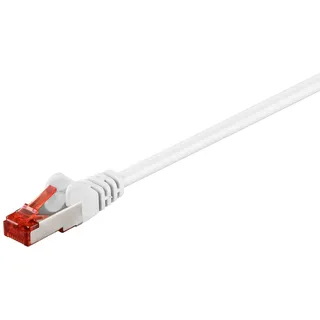 goobay CAT 6 Patchkabel, S/FTP (PiMF), Weiß