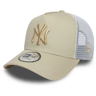 New Era A-Frame Trucker Cap - New York Yankees Stone beige
