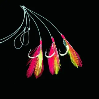 Dega Makrelen-Vorfach 3-Haken Glow