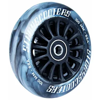 F26 Story 10 Spoked Stunt-Scooter Rolle Abec9 100mm (Schwarz/Weiß Swirl)