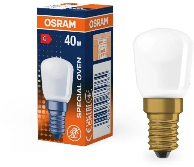 OSRAM E14 Backofenlampe SPC.T CL 40 W 230V matt