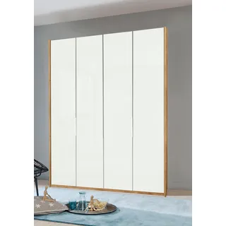 Level 200 x 216 x 58 cm Plankeneiche Nachbildung/Weißglas