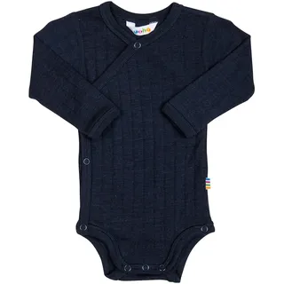 Joha Wickelbody langarm Wolle/Seide, blau, 56