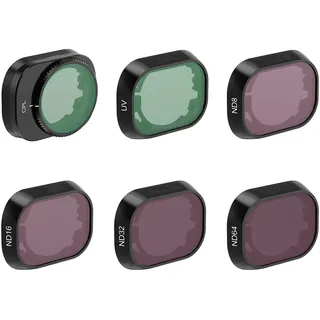 Uvafly Mini 4 Pro ND-Filter, UV-Polarisations Filter-Set für DJI Mini 4 Pro Drohnen zubehör, 6er-Pack (CPL/UV/ND8/ND16/ND32/ND64) – Kunststoffversion