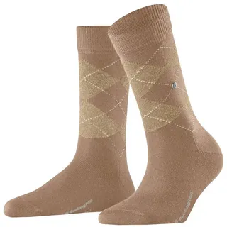 Burlington Damen Socken Marylebone Lurex So Wolle gemustert 1 Paar, Braun Camel 5038, 36-41 - 36-41