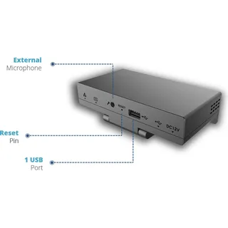 Grandstream GVC3212 HD Videokonferenzsystem, Konferenzgerät, Schwarz,