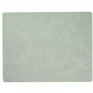 LINDDNA Tischset Hippo L Square Leder Grün Olive (Large)