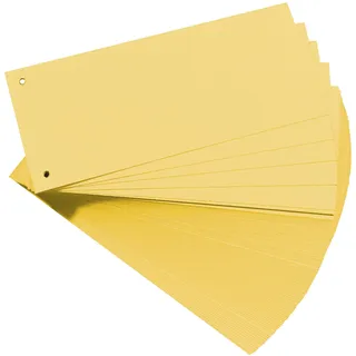 Herlitz Trennstreifen 24,0 x 10,5 cm Gelb 100 Stück