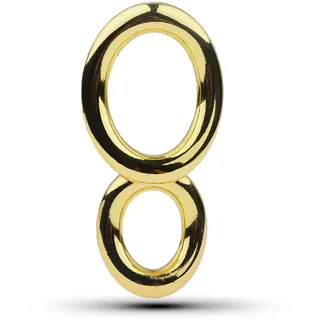 Hrekssi Edelstahl Hodenring Penisring Cockring Hodenstrecker Ballstretcher Penis Anhänger Hodengewicht CBT SM Männer Sex Sexspielzeug Für Männer,Gold