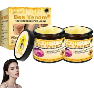Ourlyard Bienengift Pro Umfassende Creme, Ourlyard Bee Venom Hautregenerierende Creme, Bienengiftsalbe Bienengift, Natürliche Inhaltsstoffe, für alle Hauttypen (2)