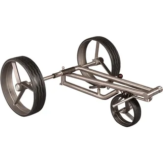 Golf Push Trolley Parccurate Fasan matt® Edelstahl klappbar und in Titan-Optik