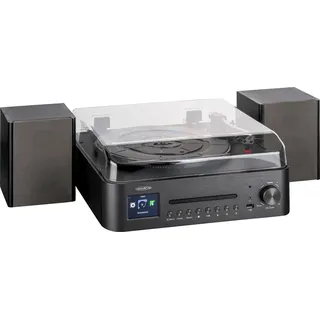 Reflexion HIF2080 Stereoanlage AUX, Bluetooth®, CD, DAB+, DLNA, Internetradio, Plattenspieler, Radi