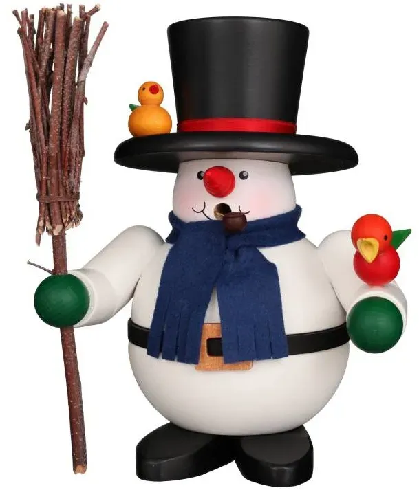 Christian Ulbricht Räuchermann Schneemann 17 cm
