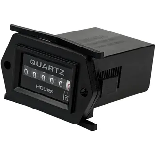 Jayron Mechanische Wartung Betriebsstundenzähler Analoguhr Keine Batterie lange Lebensdauer Oberflächen wasserdichtes Design,für Generator Luftkompressor Rasenmäher Schneefräse (AC/DC 8-80V)