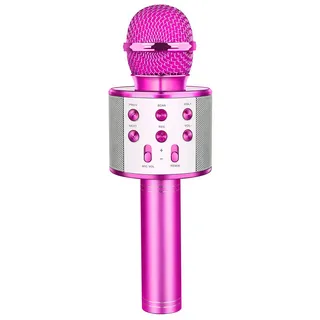 GeschenPark Karaoke Mikrofon Mädchen Geschenke 4-12 Jahre, Bluetooth Kinder Mikrofon Kinderspielzeug ab 3-12 Jahre Spielzeug 4-10 Jahre Geschenke für Mädchen - Ostergeschenke für Kinder