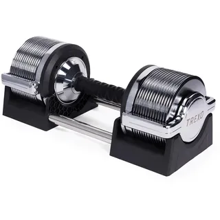 Trexo Verstellbare Hantel Kurzhantel 32 kg grau