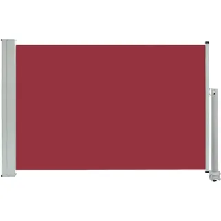 vidaXL Ausziehbare Seitenmarkise 60 x 300 cm rot