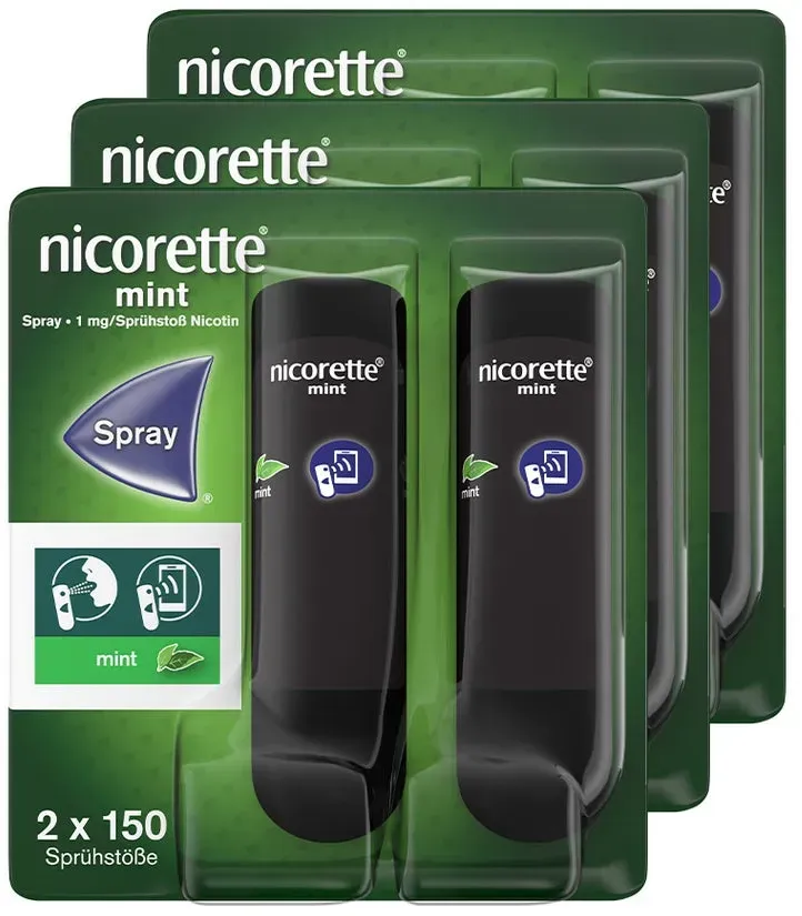 Nicorette Mint Spray 3 Doppelp. 900 Sp