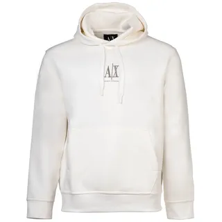 Giorgio Armani ARMANI EXCHANGE Herren Hoodie mit Kapuze, Weiss, L