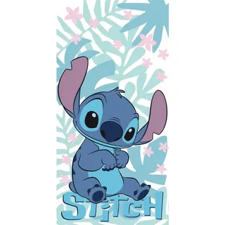 Jerry Fabrics Badetuch Disney Lilo & Stitch weiches Badetuch Größe: 70x140cm 100% Baumwolle
