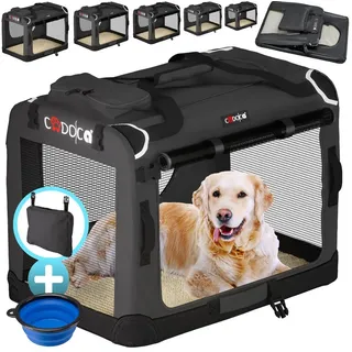 CADOCA CADOCA® Hundebox faltbar XXXL 101x70x70cm Anthrazit