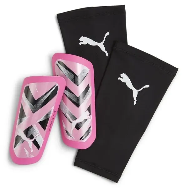 Puma Ultra Light Sleeve Schienbeinschoner - rosa/schwarz/silber-X