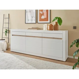 INOSIGN Sideboard »Chester, Weiß matt B/H/T: ca. 217x90x42 cm - weiß