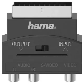 Hama Video-Adapter, S-VHS-Kupplung/3 Cinch-Kupplungen - Scart-Stecker, 4-polig, Video Converter