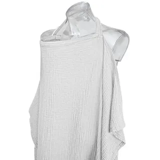 Coonoor Stillschal Breathable Cotton Breastfeeding, Musselin-Stilldecke für Babys grau