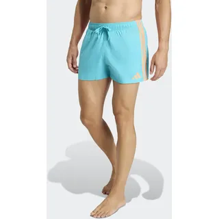 adidas 3-Streifen Badeshorts Lucid Cyan/Lucid Orange 3XL