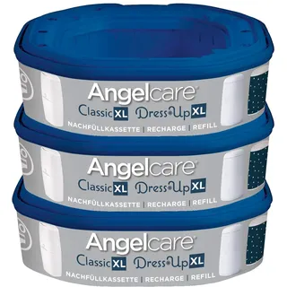 Angelcare AR5003-DE 3er-Pack Nachfüllkassette Dress-Up, blau
