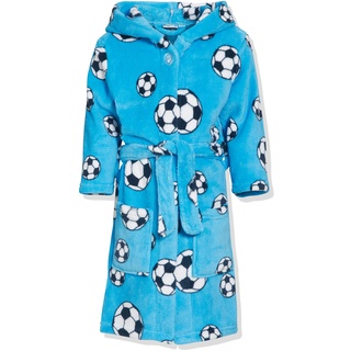 Playshoes Fleece-Bademantel Morgenmantel, blau