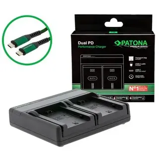 Patona Premium Dual PD Performance Ladegerät für Sony  NP-FZ100 incl. USB-C input/output
