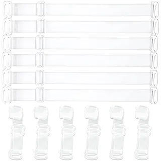 3 Paare Unsichtbare Klare BH Träger, Transparent Einstellbar Träger Weiche Transparente BH Träger Frauen Elastische BH Träger, Ersatz BH Schultergurte Für Frauen Trägerlose Unterwäsche (38 * 1cm) - 38*1cm