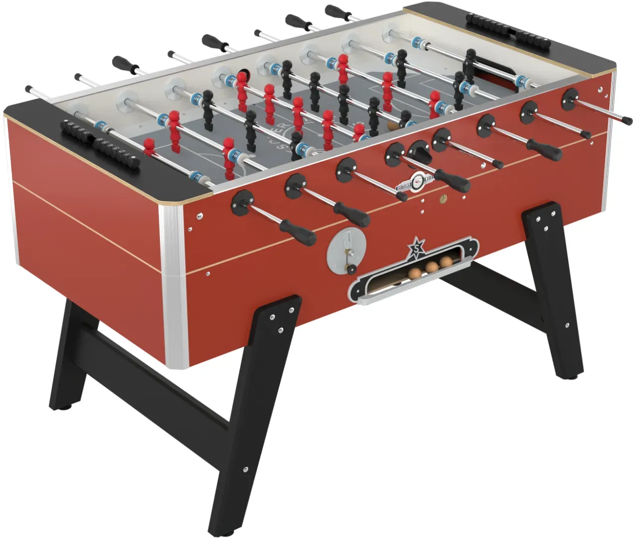 Deutscher Meister Tischfußball Kickertisch"CHAMPIONLINE",rot,