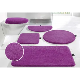 bruno banani Lana Badvorleger, Badezimmer Teppich«, rutschhemmend beschichtet, fußbodenheizungsgeeignet-schnell trocknend-strapazierfähig, Badteppich, Badematten, unifarben, auch als 3 teiliges Set & rund