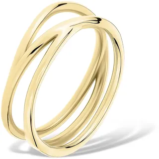 Liebeskind Berlin Ring LJ-1625-R-58 aus Edelstahl in IP Gold