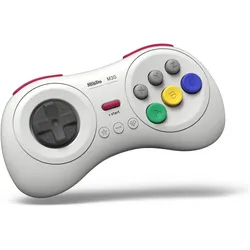 8bitdo M30 Bluetooth Controller (Android, Raspberry Pi 3, Switch, Windows), Gaming Controller, Weiss