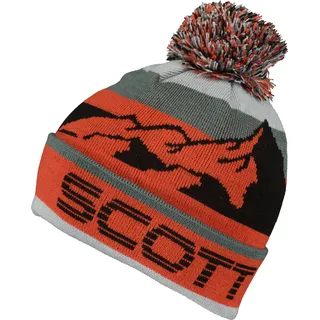 Scott Beanie Team 40 magma red/grey green (7375) one size