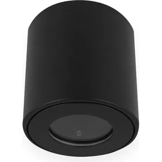 LED-Line LED line Deckenleuchte TUBE Aufbaustrahler Lampe IP44 Wasserdicht Aufputz Leuchte Strahler mit GU10 Fassung 230V Rund Schwarz aus Aluminium - Schwarz