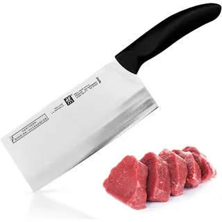 Zwilling Hackmesser Hackmesser Hackbeil 180mm Klinge, extra scharf für alle, Chinesisches Kochmesser, Küchenmesser, Fleischermesser, Metzgermesser