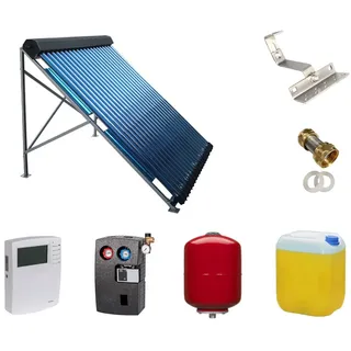 Solarthermie Komplettset Blueclean 1x24 R√∂hren 3,93m¬≤ mit Wandmontage