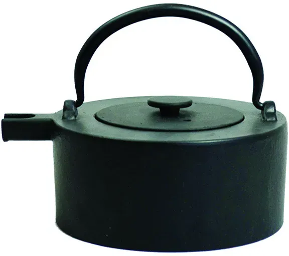 Ja-unendlich Gusseisen Teekanne TAWA - Teesieb - schwarz - 0,5 l