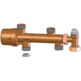 Meibes PM-Ventil + 3-Wege | Warmwasser-Priorität | Energieeffizienz | DVGW-Zertifizierung | Anti-Kalk-Beschichtung | Zuverlässige Warmwassertemperatur|ME-10240