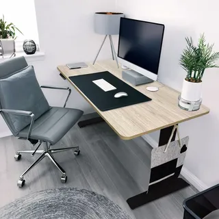 Home Deluxe Schreibtisch LUMINA Eiche / Schwarz