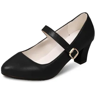Hohe Schuhe Damen Elegante Pantoletten Frauen mit Absatz Mary Jane Halbschuhe Tanzschuhe Mokassins Bequeme Slingpumps Hochzeitsschuhe Leicht Pumps Sommer Absatzschuhe - 41 EU