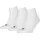 Unisex Quarter Socken 3 Paar Weiß 47-49