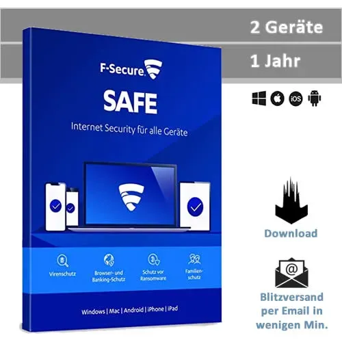 F-Secure Safe 2026, 2 Geräte - 1 Jahr, Download
