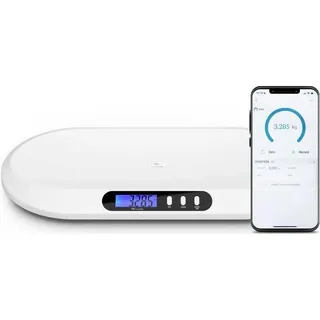TrueLife B5 BT Babywaage digital Wägebereich (max.)=20 kg Weiß Mit Bluetooth